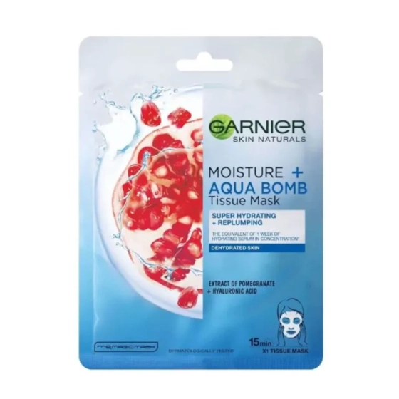 Garnier skin naturals памучна маска за дехидратирана кожа