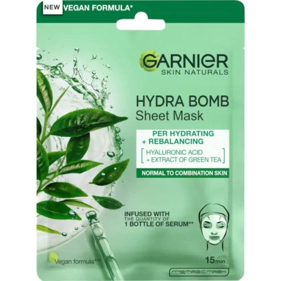 Garnier skin naturals памучна маска за нормална до комбинирана кожа