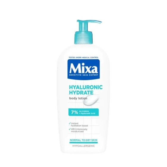 Mixa hyalurogel лосион за тяло за интензивна хидратация 400мл