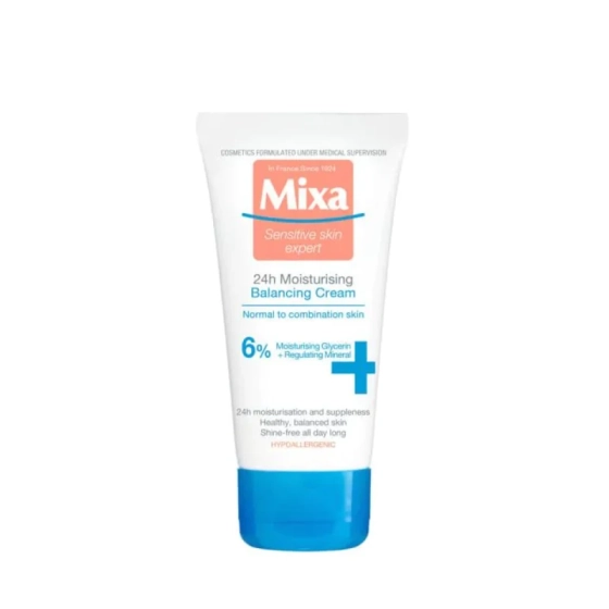 Mixa лек хидратиращ крем за лице за нормална до комбинирана кожа 50мл