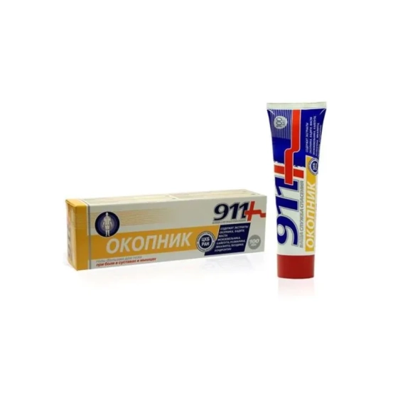 911 Окопник гел-балсам при болка в ставите, гърба, кръста, мускулите 100мл