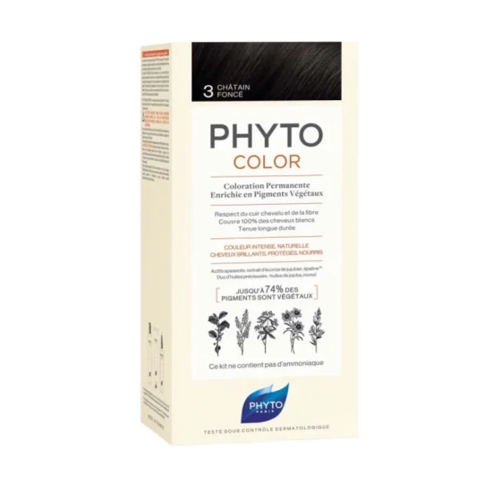 Phyto phytocolor №3 тъмен кестен