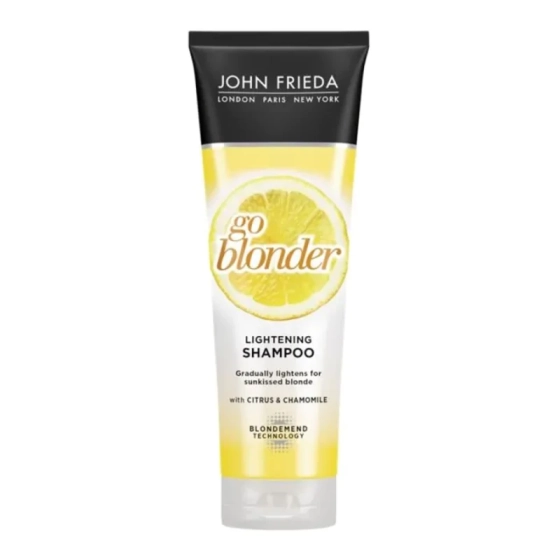 John frieda sheer blonde go blonder изсветляващ шампоан за руса коса 250ml