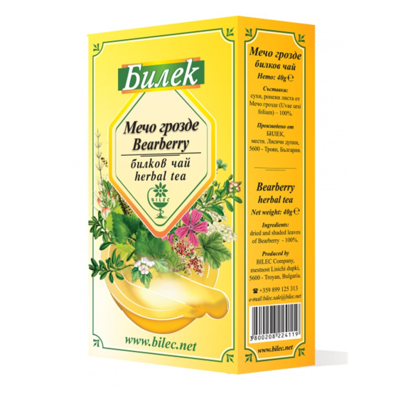 Чай мечо грозде листа 40гр-пакет билек