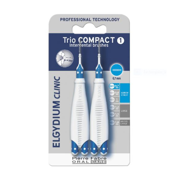 Elgydium clinic трио компакт тесни междузъбни простр  trio 111