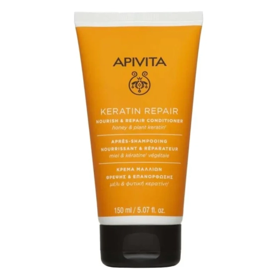 Apivita nourish & repair подхранващ и възстановяващ балсам за суха и увредена коса с маслина и мед 1