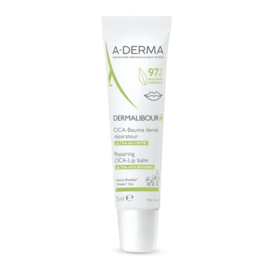 A-derma dermalibour+ cica baume levres reparateur дермалибур+ цика възстановяващ балсам за устни 15m