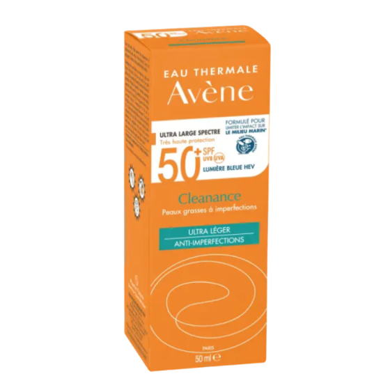 Avene sun слънцезащитен cleanance spf50 50ml