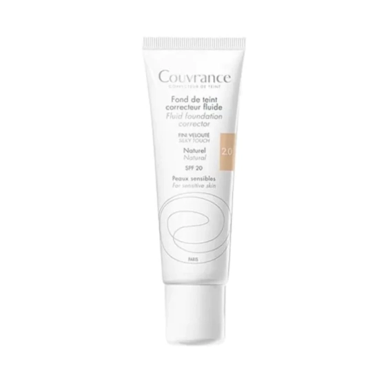 Avene couvrance фон дьо тен течен коректор spf 20 2.0 натурален 30 ml