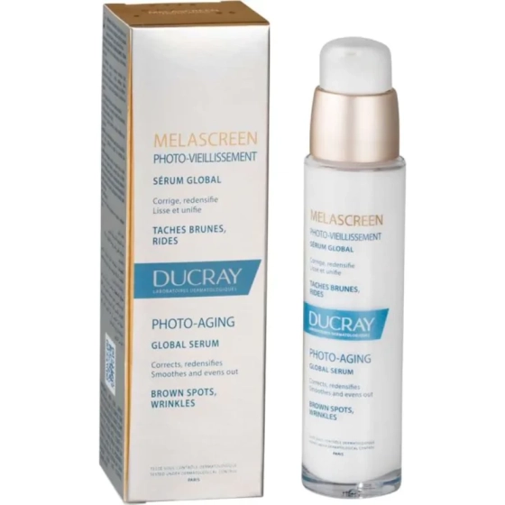 Ducray melascreen фотостареене глобал серум 30 ml
