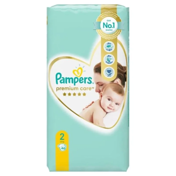 Pampers premium care пелени vp размер 2 mini x46