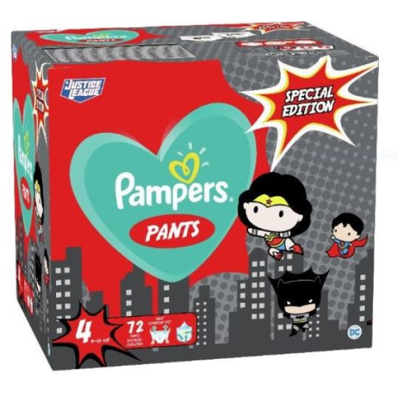 Pampers warner bros пелени-гащи gpp размер 4 / 9-15кг./ х72
