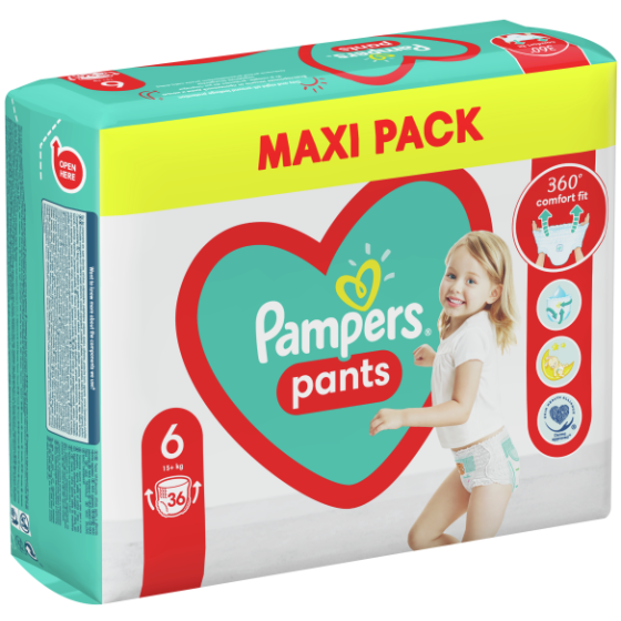 Pampers пелени-гащи vpp размер 6 / 14-19кг./ х36