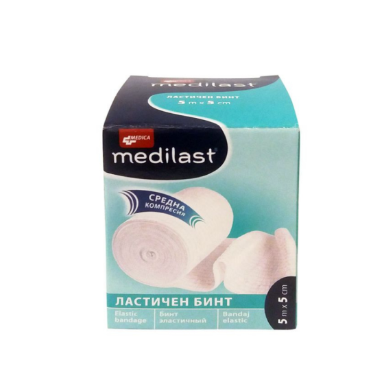 Бинт ластичен 5м/5см medica