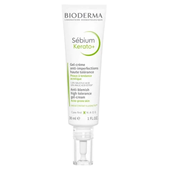 Bioderma sebium kerato+ гел-крем против несъвършенства с висока толераннтност за акнеична кожа 30мл