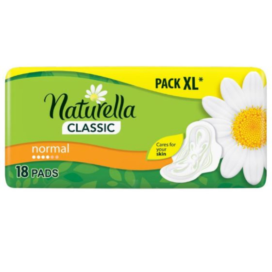 Дамски превръзки naturella classic normal x18