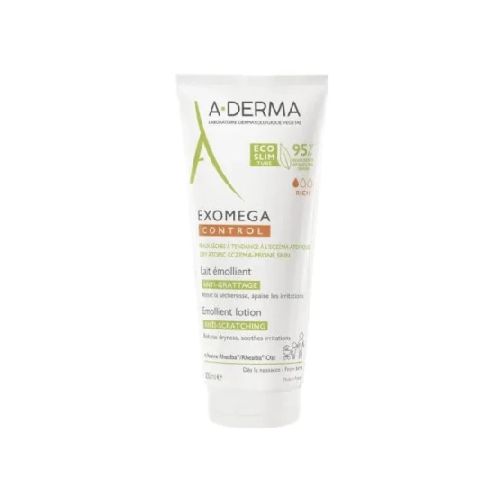 A-derma  exomega control емолиентно мляко 200мл