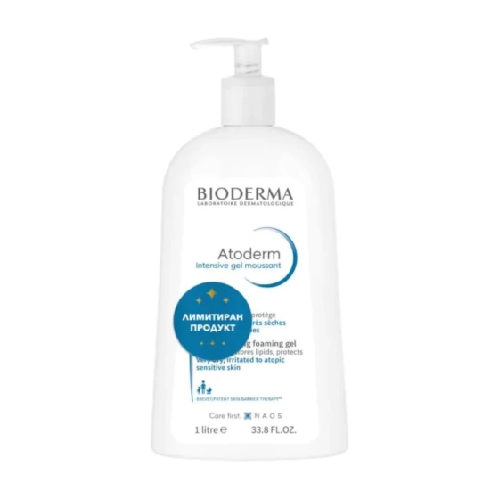 Bioderma atoderm интензив гел мусан 1л. лимитиран