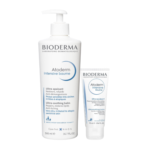 Bioderma комплект atoderm интензив балсам 500 мл + 200 мл