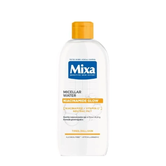 Mixa niacinamide glow мицеларна вода 400мл