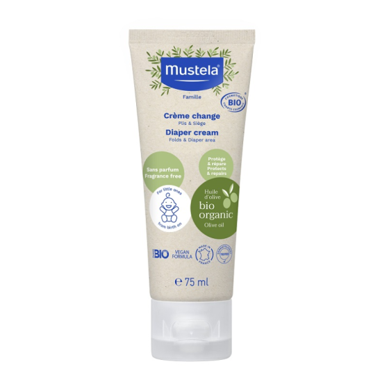 Mustela Organic крем против подсичане 75мл, Годен до: 31.3.2027 г.