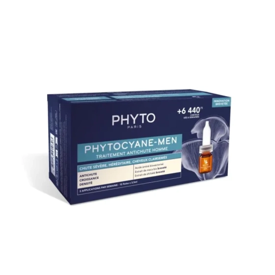 Phyto phytocyane терапия против прогресивен косопад при мъже 12x3,5ml