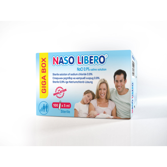 Назо либеро giga box физиологичен разтвор 100 x 5мл монодози