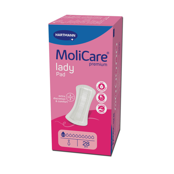 MoliCare подложки за жени 0,5 капки х 28, 168056 Hartmann