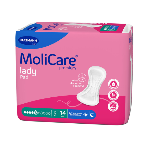 MoliCare подложки за жени 5 капки х 14, 168670 Hartmann