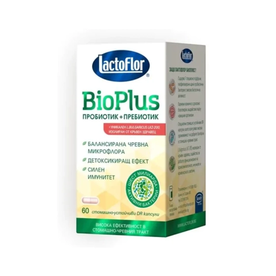 LactoFlor BioPlus Пробиотик и пребиотик капсули х60