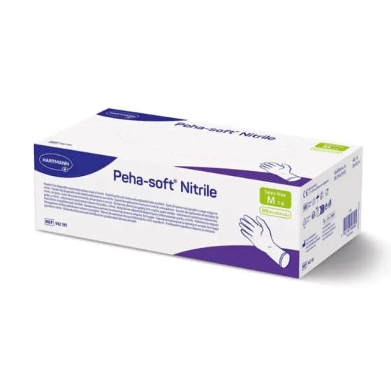 Ръкавици Peha-soft нитрилни сини размер M х100 Hartmann