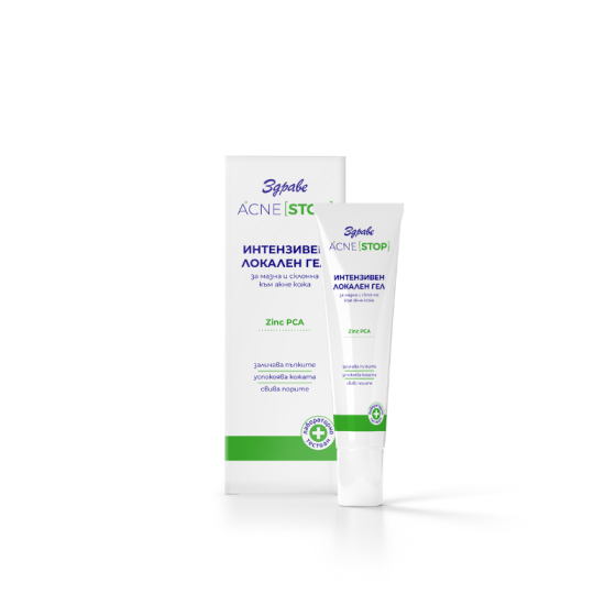 Здраве акнестоп локален гел против акне 15мл