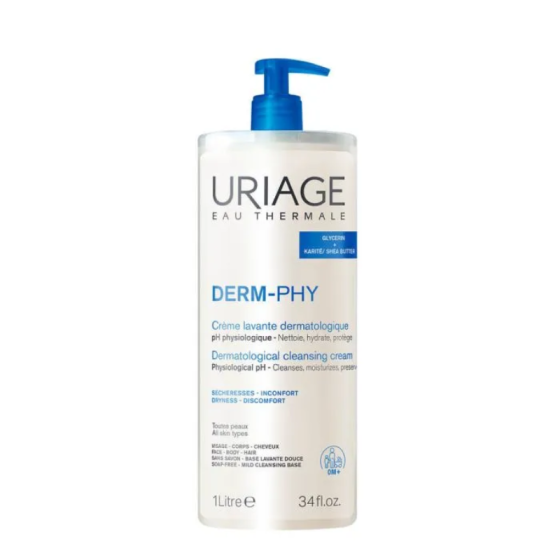 Uriage Derm-phy Измивен крем 1000мл