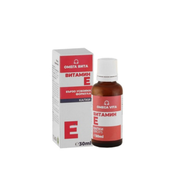 Витамин Е капки с антиоксидантно действие 30мл Omega Vita
