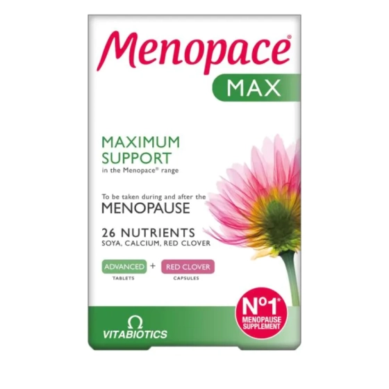 Менопейс макс при менопауза (56 таблетки+28 капсули) Vitabiotics