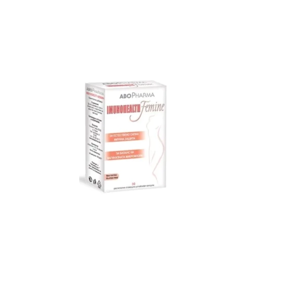 Имунохелт Фемин капсули за поддържане на нормална вагинална флора х30 Abopharma