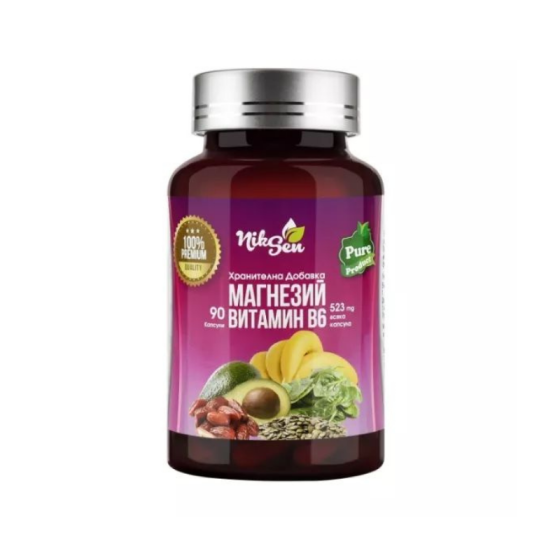 Магнезий и витамин В6 капсули за нервна система  х90 Никсен