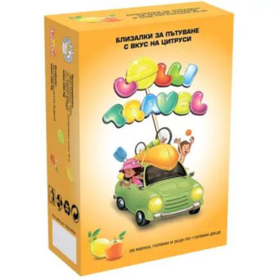 Lolli Travel близалки за пътуване плодови кутия х 3