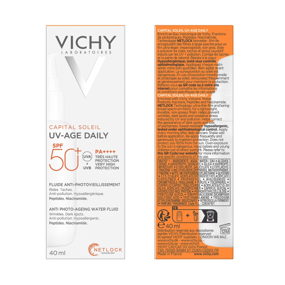 Vichy capital soleil uv-age SPF50+ флуид против фотостареене 40 мл 762298