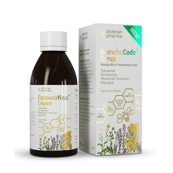 Бронхокод сироп за кашлица и гърло 180 мл