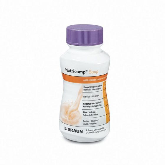 Нутрикомп супа лека пилешка с къри 200мл х 1