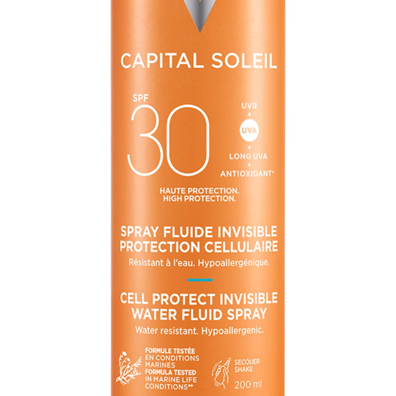 Vichy Soleil SPF 30 cell protect флуиден спрей за лице и тяло 200 мл 810890