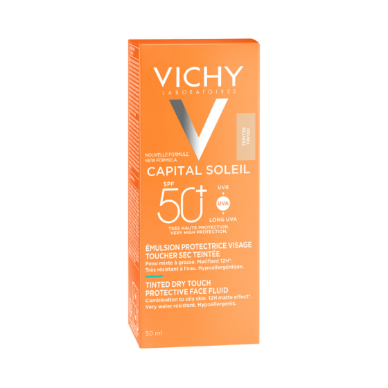 Vichy Soleil SPF 50 dry touch матиращ флуид за лице с цвят BB 50 мл 325787