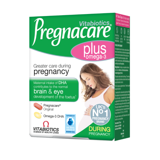 Vitabiotics Pregnacare Plus Витамини за бременни 28 таблетки + Оmega-3 28 капсули