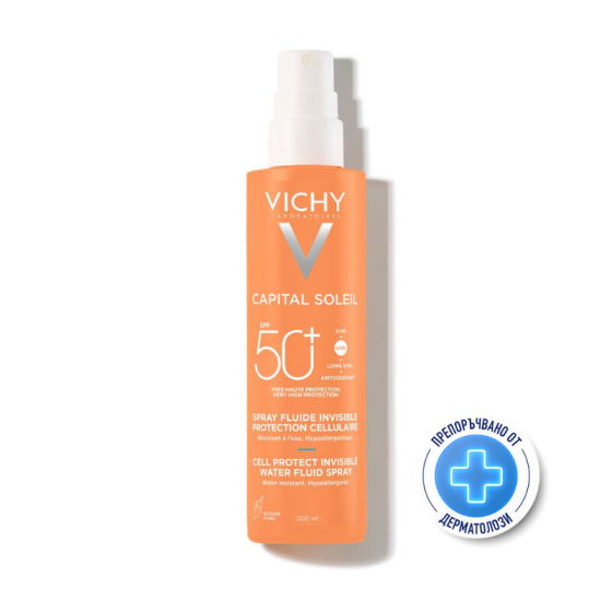 Vichy Soleil SPF 50+ cell protect флуиден спрей за лице и тяло 200 мл 810869