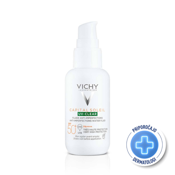 Vichy Soleil SPF 50+ uv-clear флуид за лице против несъвършенства 40 мл 837149