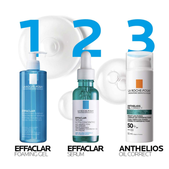 La Roche-Posay Anthelios SPF 50+ oil correct гел-крем за лице при несъвършенства 50 мл 797467