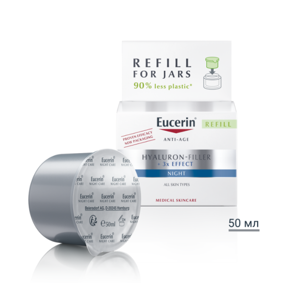 Eucerin Hyaluron-Filler нощен крем пълнител 50 мл