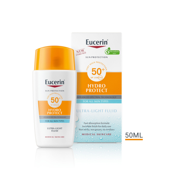 Eucerin Hydro Protect слънцезащитен флуид SPF 50+ 50 мл