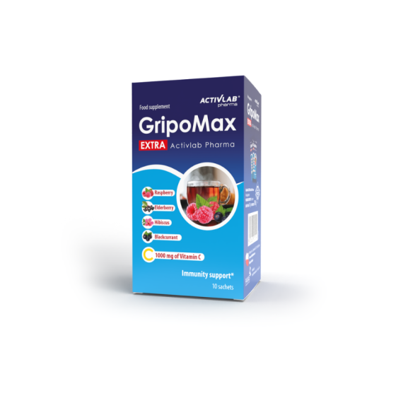 Грипомакс екстра горски плод 10 г саше х 10 activlab pharma